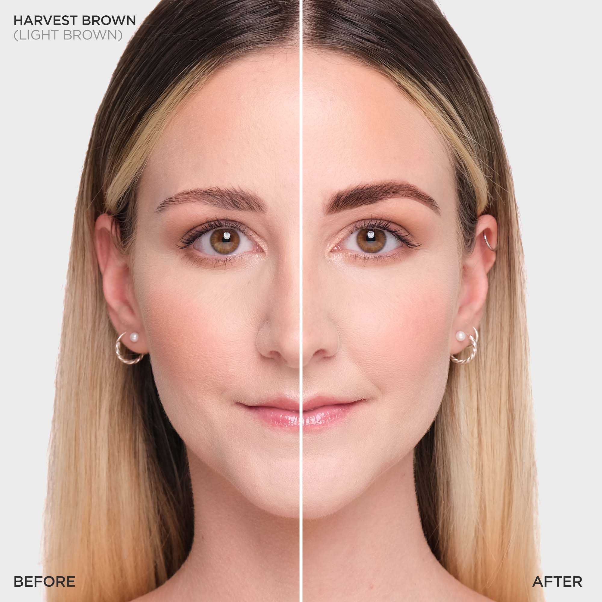 Brow Code Tinting Results - Harvest Brown Light Brown